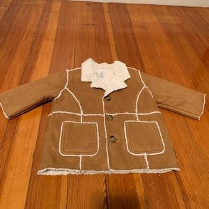 Baby Gap Brown Sherling coat 6-12 months